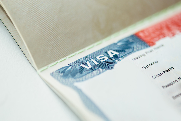 American visa in passport