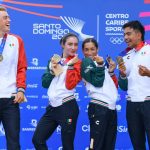 Rosa Tapia con el equipo mixto